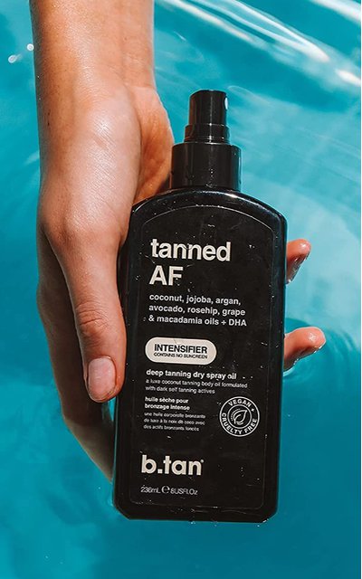 Фото крема B.Tan Tanned AF Deep Tanning Dry Spray Oil